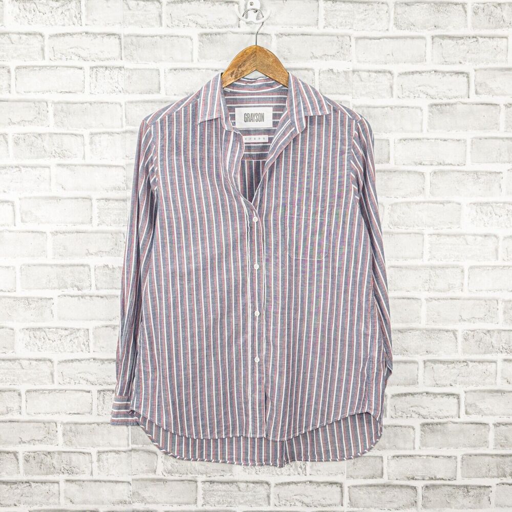 Grayson The Hero Anthropologie Button Up Shirt Bl… - image 5